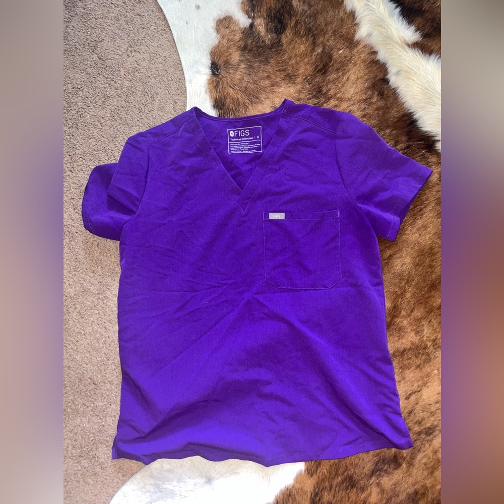 Figs Purple Scrub Set Size Medium